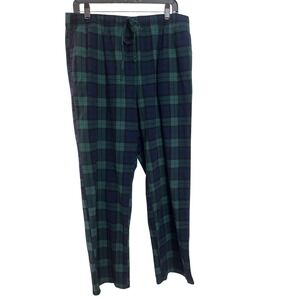 Nautica Sleepwear‎ Men's Pajama Pants Plaid Green Navy Blue Size L Lounge
